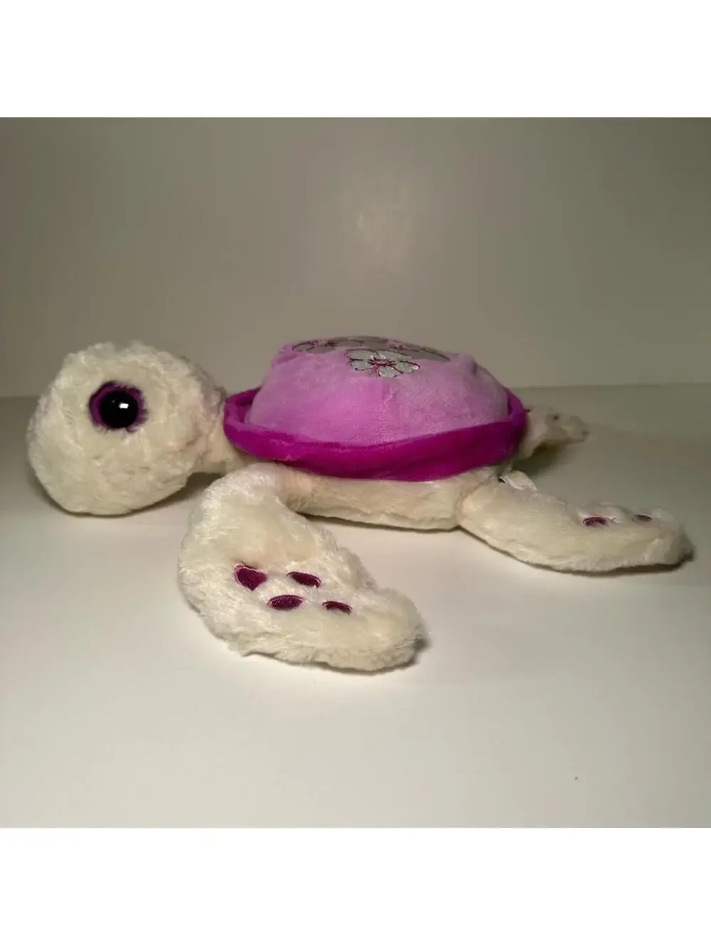 Keel Toys Purple Magenta Cute Tropical Flowers Sea Turtle Plush Stuffed Animal
